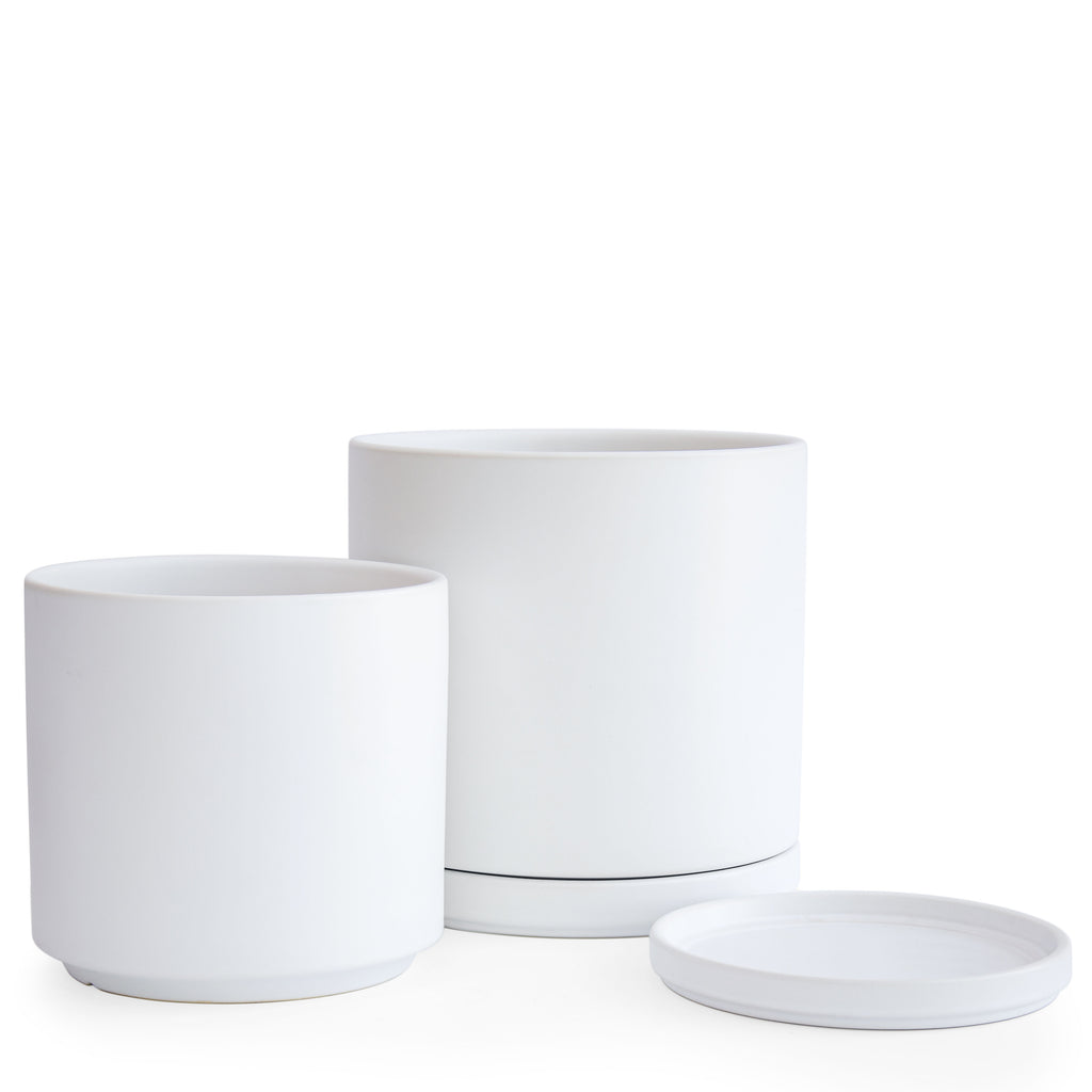 8-10 inch plant pots Large Plant Pots Set, 8 Inch & 10 Inch Ceramic Planter Pot for Plants with  Drainage Hole and Saucer – D'VINE DEV