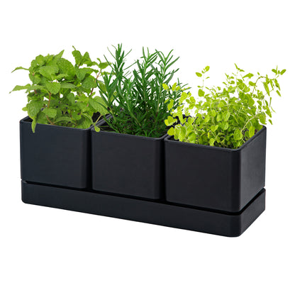 Uncompromising Plastic Herb Garden Planter Set