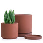 Rust Terracotta Plant Pot with Saucer 4 Inch / 6 Inch