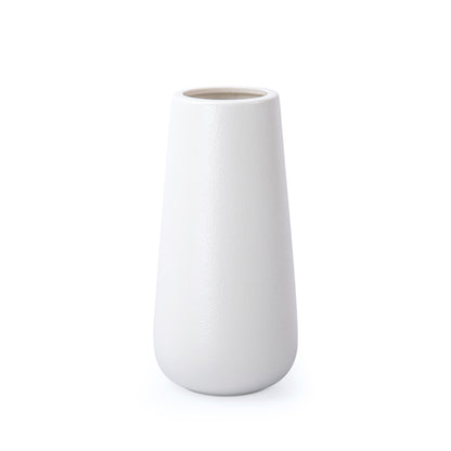 VS-Minimalist Design White/Black/Teal Vase, 8 Inch/ 11 Inch